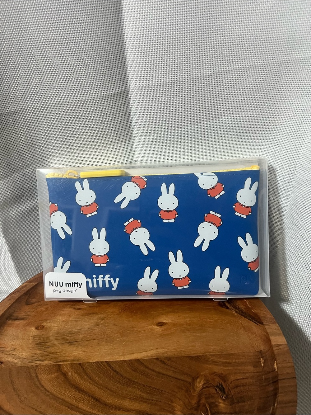 Brand new in package NUU Miffy Pattern Blue Silicone Zipper Pouch Bag